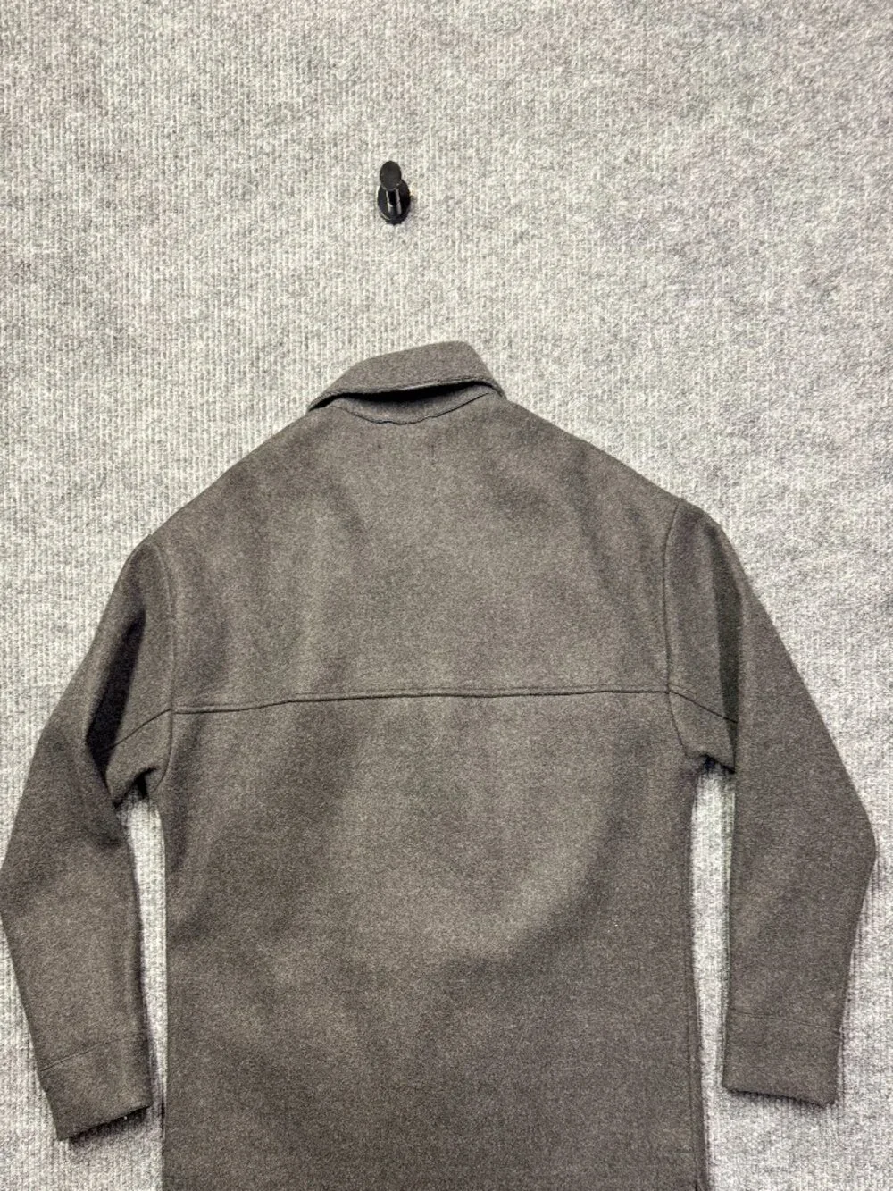 Banana Republic Charcoal Gray Wool Blend Shirt Jacket Size Small